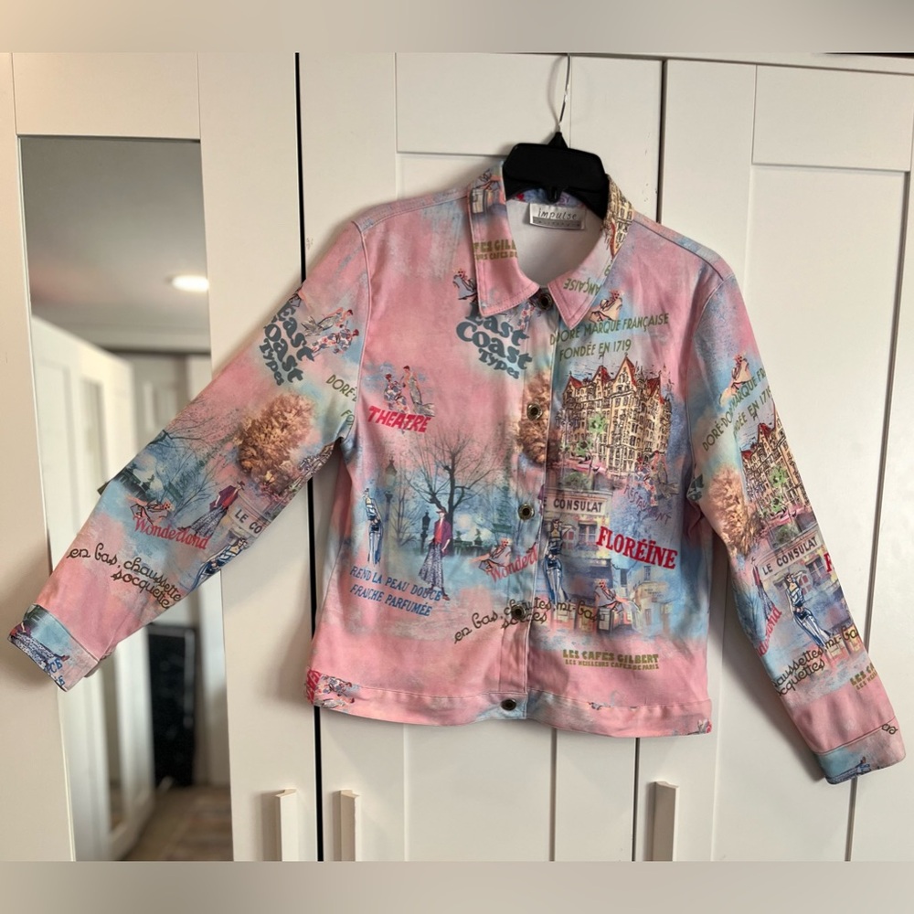 Impulse California Button Down Collared Shirt Eas… - image 1